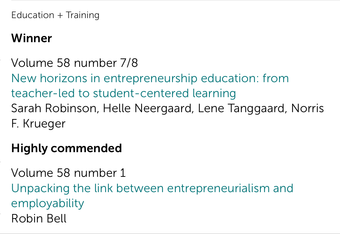 Emerald Literati Network Awards